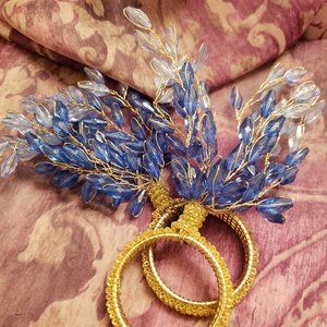 Beaded Burst Napkin Ring Set (Set of 2)